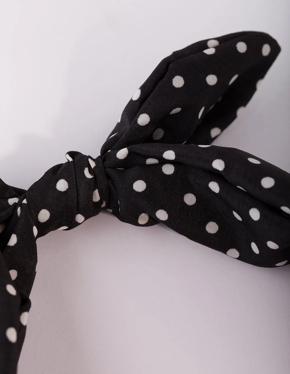 Black & White Bow Headband