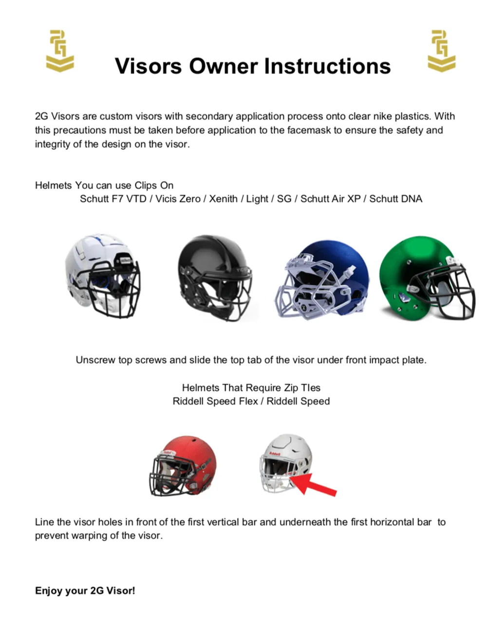 Black Clear Pressure Custom Football Visor