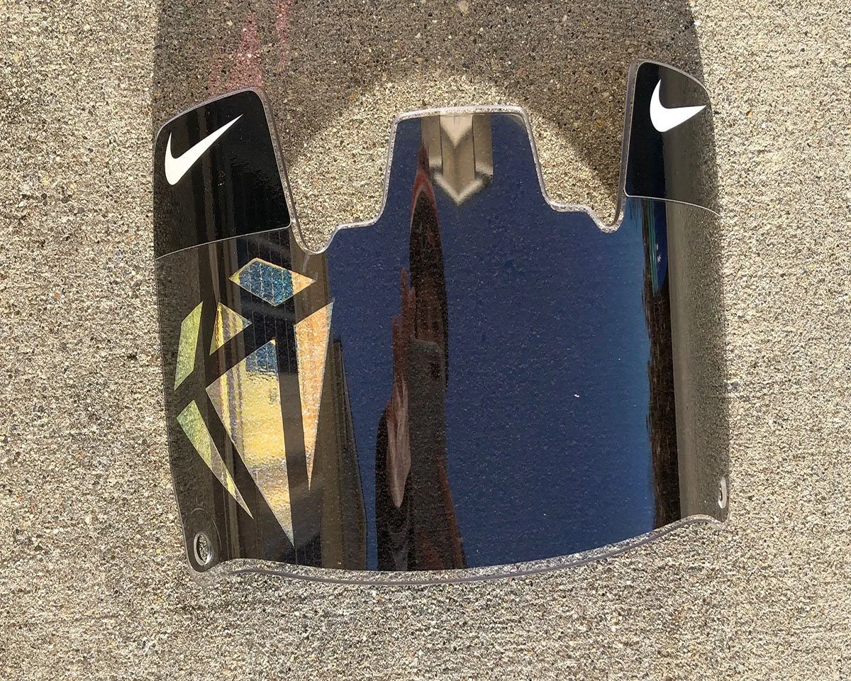 Black Clear Pressure Custom Football Visor