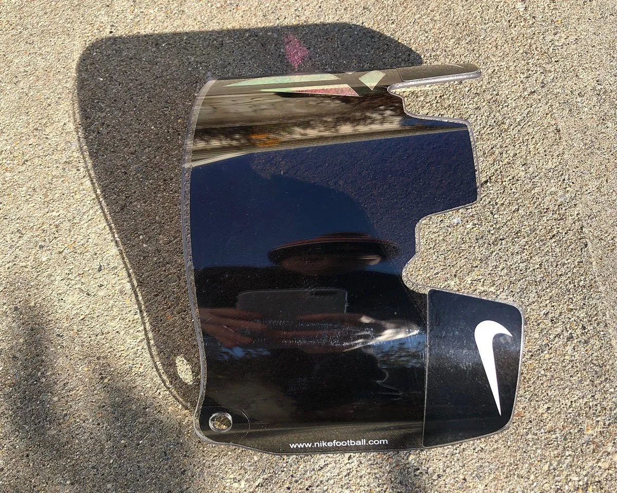 Black Clear Pressure Custom Football Visor