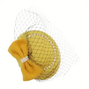 Bow & Pearl Fascinator Hat