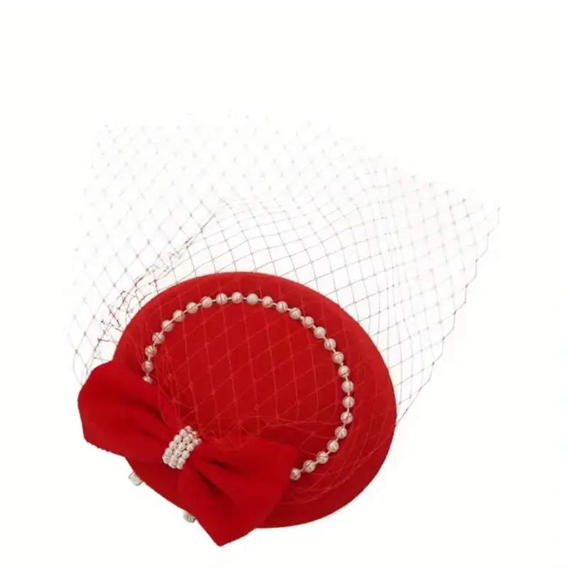 Bow & Pearl Fascinator Hat