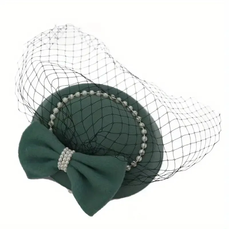 Bow & Pearl Fascinator Hat