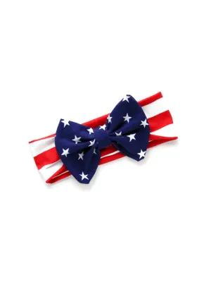 Bow Headband - American Flag