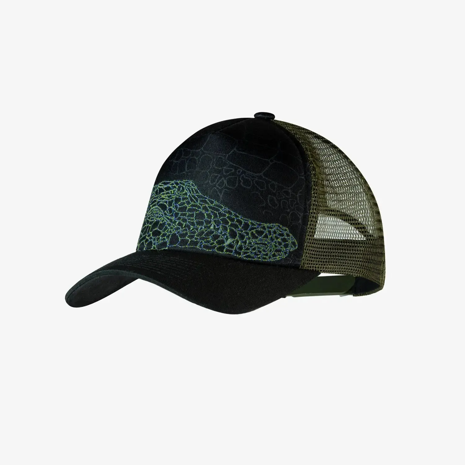 Stylish Black Trucker Cap for Kids, Buff Kote Design, Youth Size