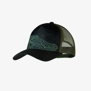 Stylish Black Trucker Cap for Kids, Buff Kote Design, Youth Size