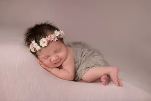 Dark Beige Gossamer Fabric Lace Baby Wrap