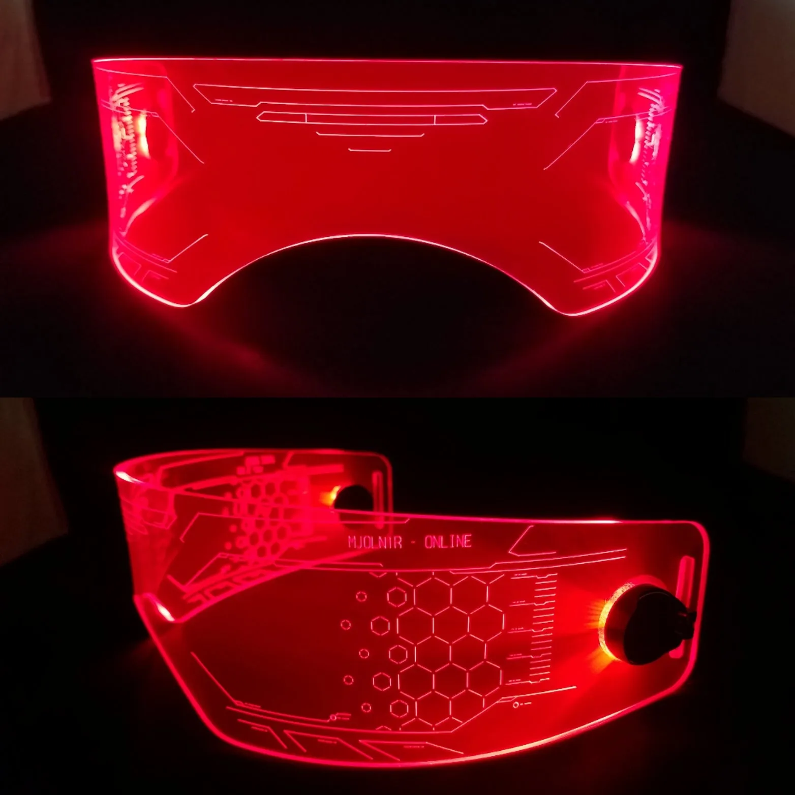 Fursona Sized Warchief color changing Visors