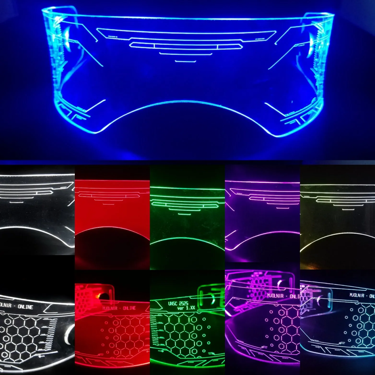 Fursona Sized Warchief color changing Visors