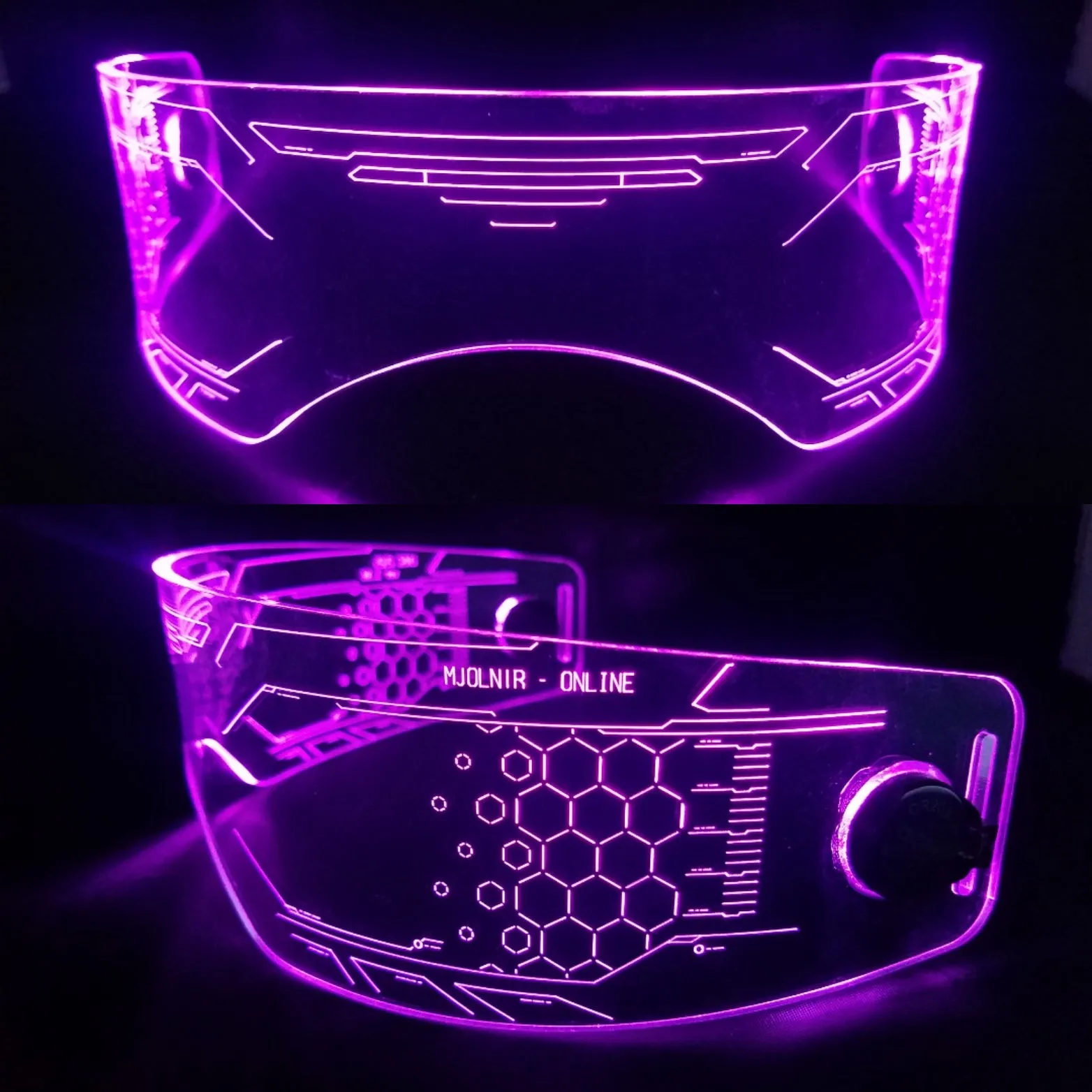 Fursona Sized Warchief color changing Visors