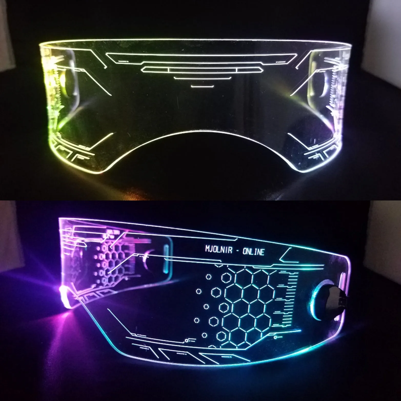Fursona Sized Warchief color changing Visors