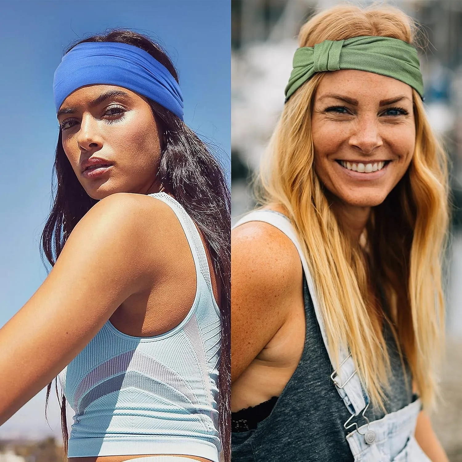 GiLi 6-Pack Wide Headbands for Women – Non-Slip, Soft, Stylish Fit