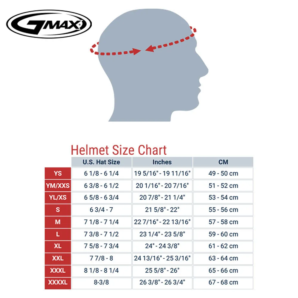 GMax 72-5363 OF-2 Open-Face Helmet Blue
