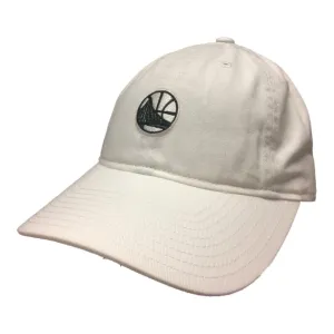 Golden State Warriors Mitchell & Ness White & Black Adjustable Strapback Hat Cap