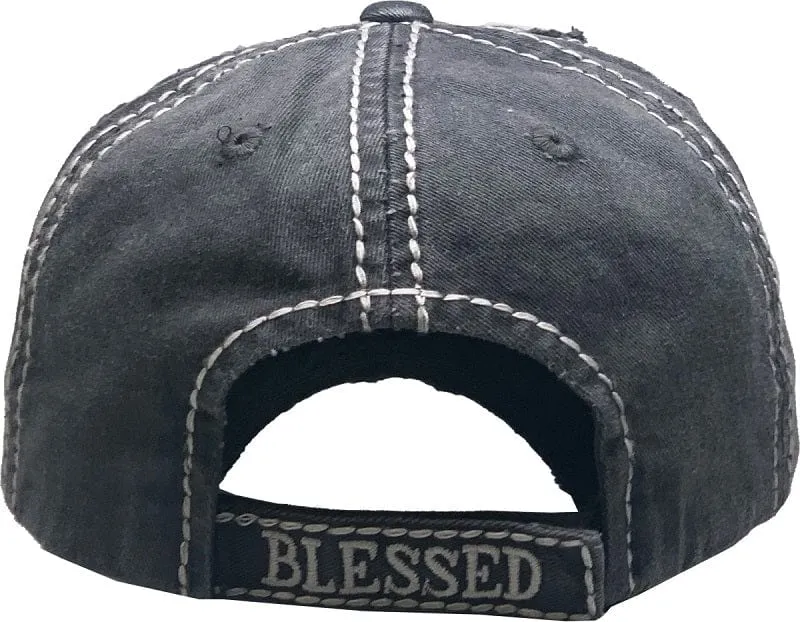 KBV1376 "Sunflower Blessed" Vintage Washed Baseball Cap