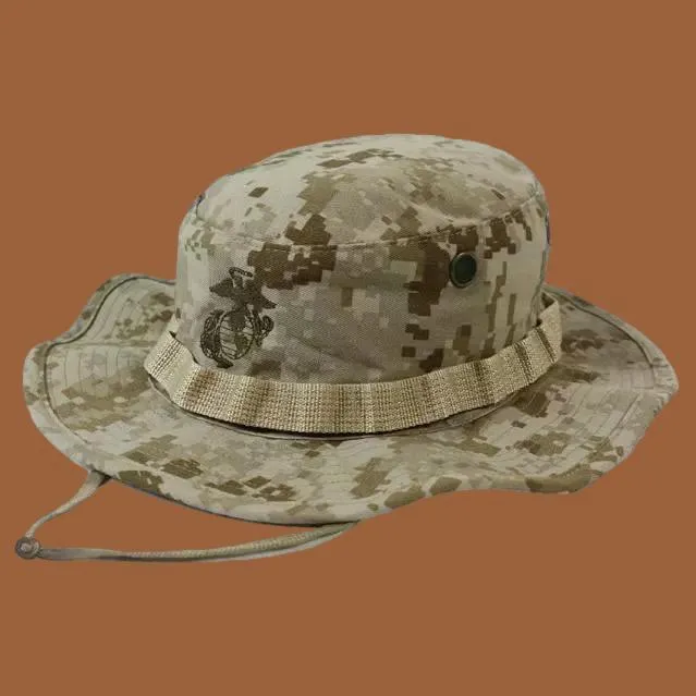 MARINE CORPS BOONIE HAT USMC DIGITAL DESERT MARPAT CAMOUFLAGE 7.25 MEDIUM USA
