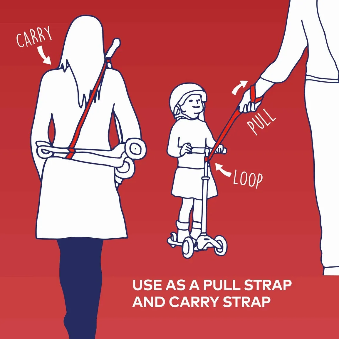 Micro Scooters Scooter Strap - Red