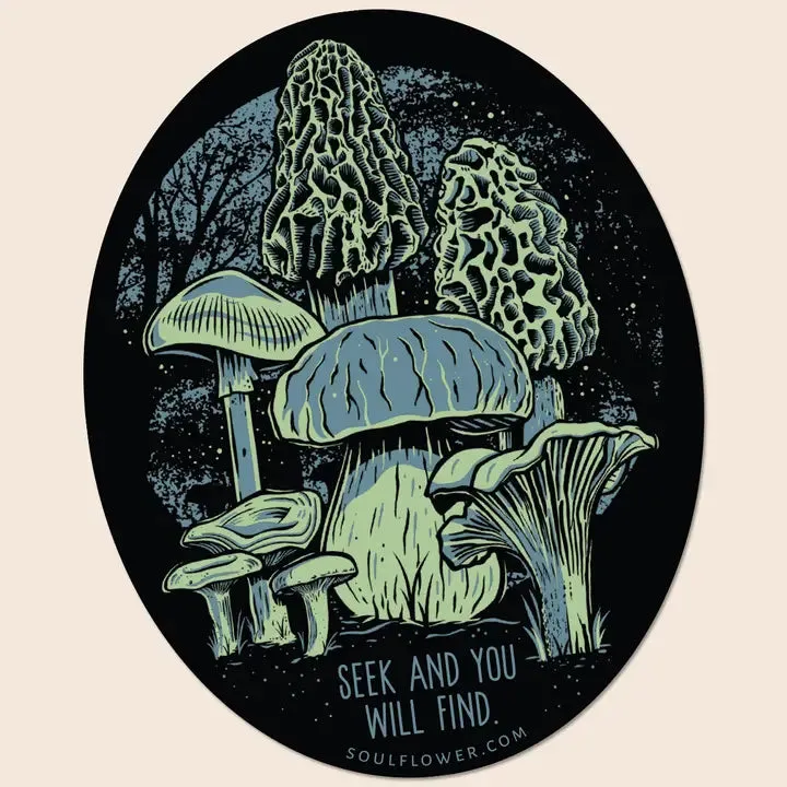 Mushroom Forager Sticker