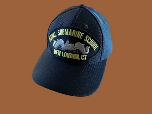 NAVAL SUBMARINE SCHOOL NEW LONDON CT HAT OFFICIAL U.S MILITARY BALL CAP USA MADE