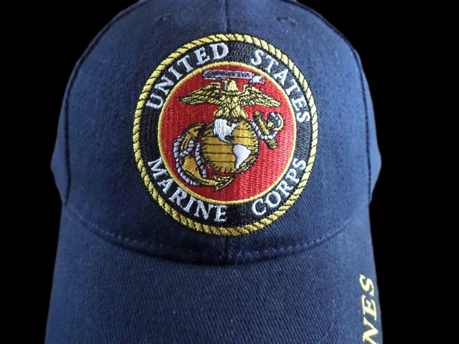 NEW U.S MILITARY MARINE CORPS EMBROIDERED BLUE HAT CAP OFFICIAL LICENSED HATS