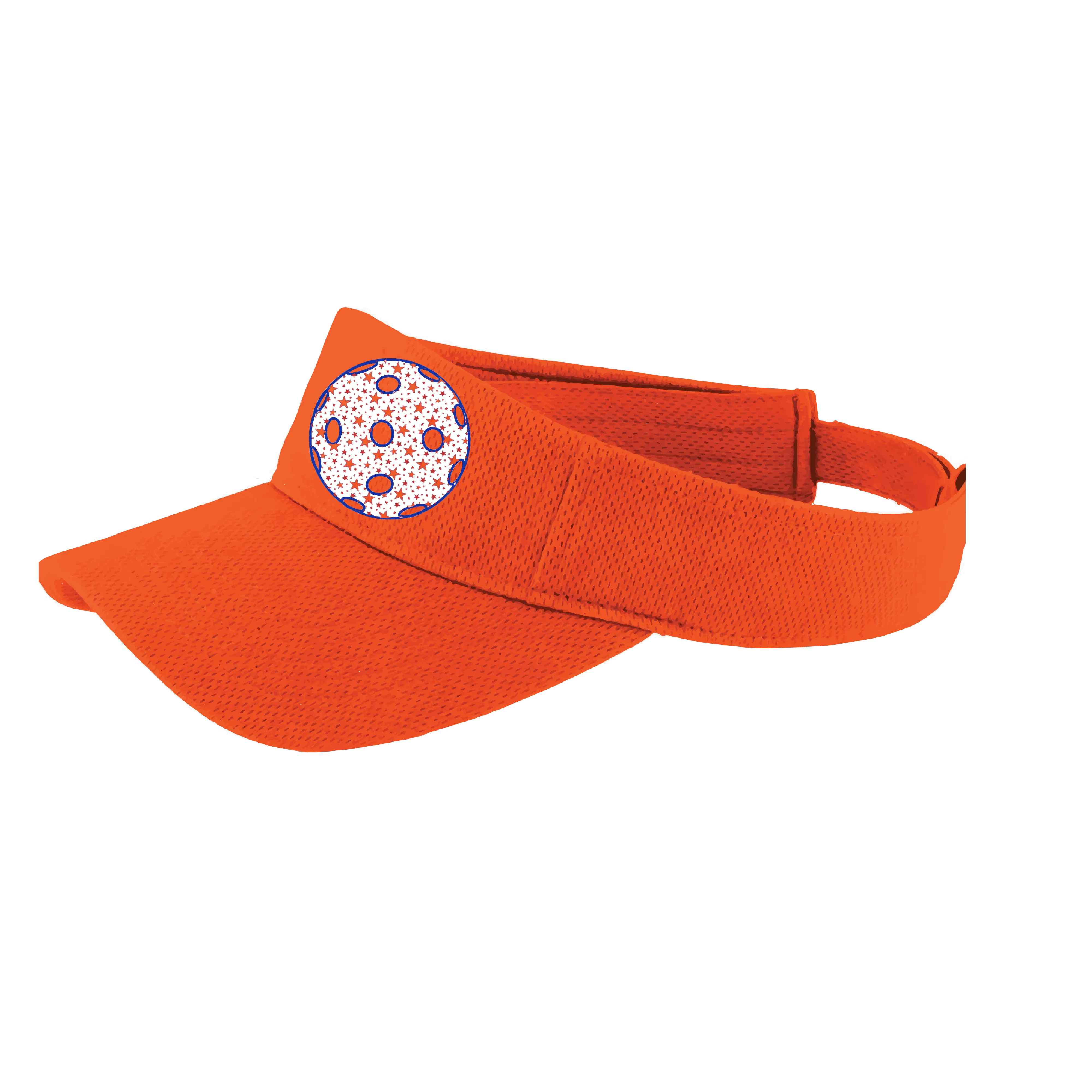 Patriotic Star Pickleball (Customizable) | Pickleball Visors | Moisture Wicking 100% Polyester