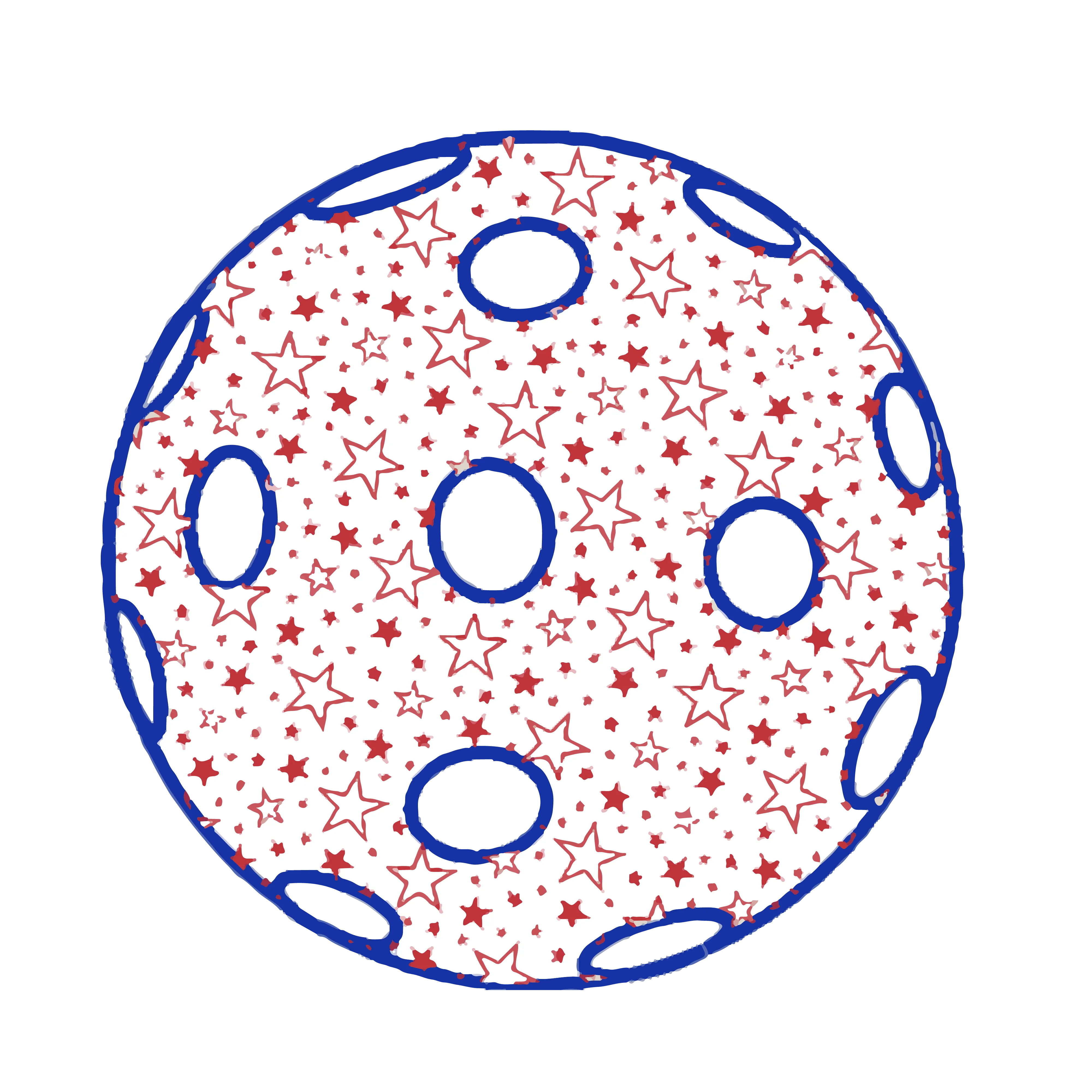 Patriotic Star Pickleball (Customizable) | Pickleball Visors | Moisture Wicking 100% Polyester