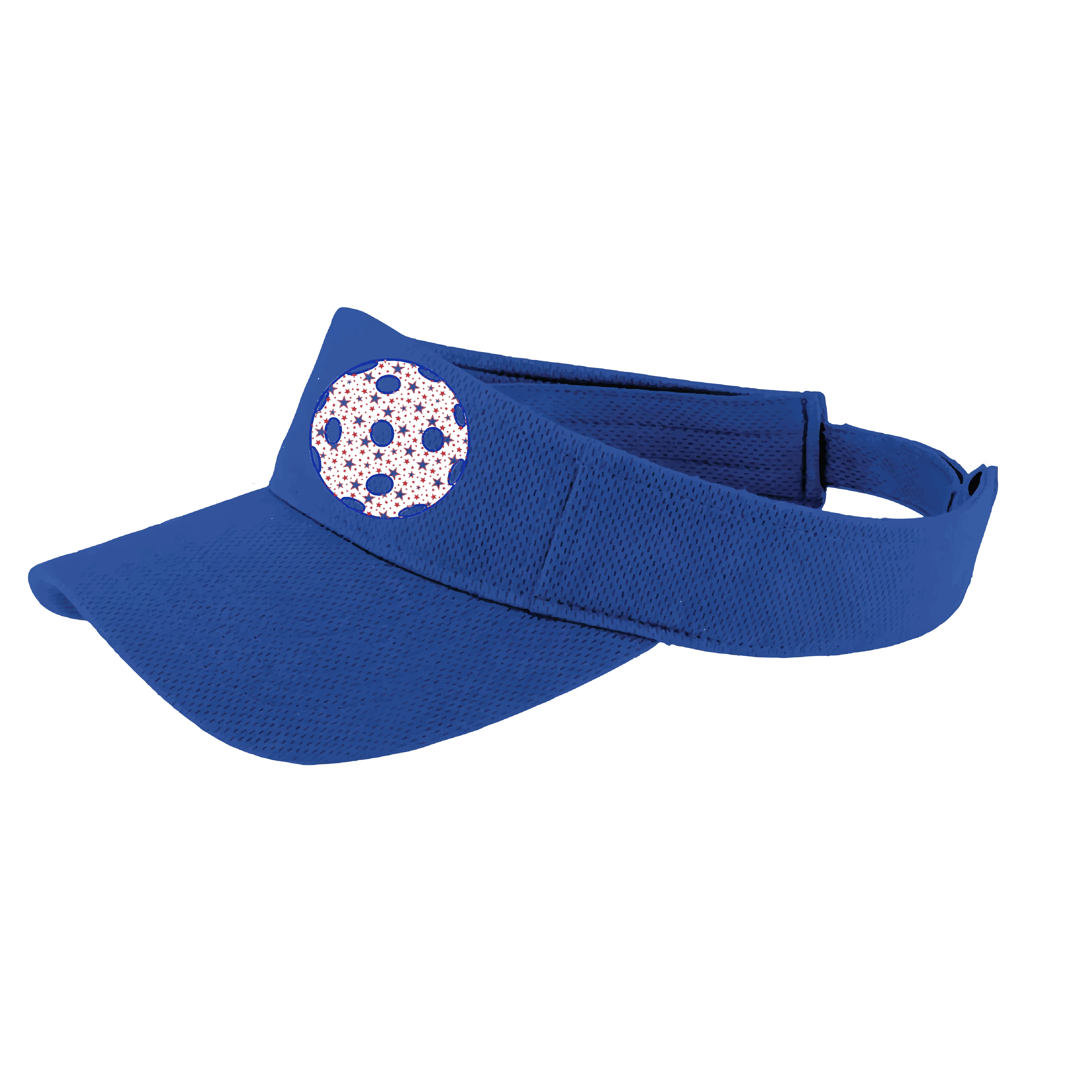 Patriotic Star Pickleball (Customizable) | Pickleball Visors | Moisture Wicking 100% Polyester