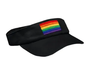 Rainbow Flag Visors in Black