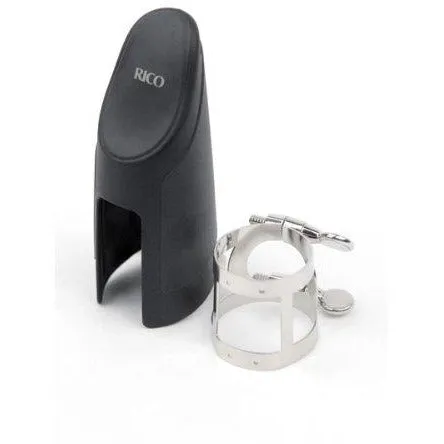 Rico Bb Clarinet Ligature & Cap - Nickel Plated