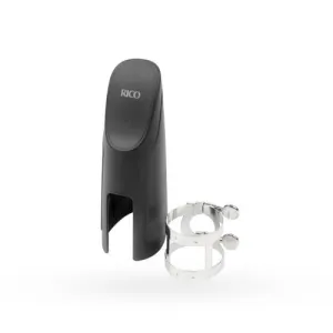 Rico Tenor or Baritone Saxophone Ligature & Cap - Nickel Plated