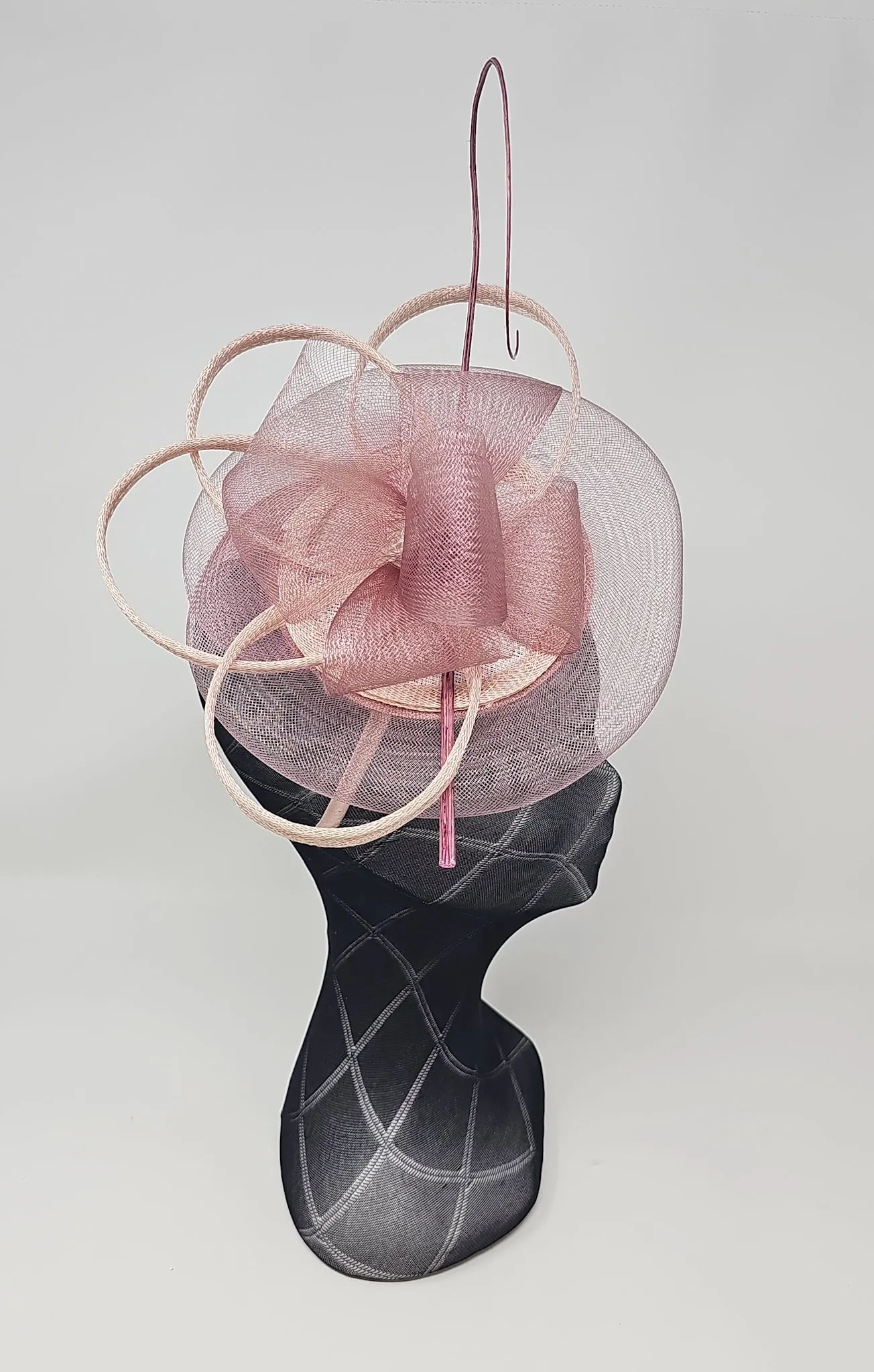 Rose Pink Halo Hairband Fascinator