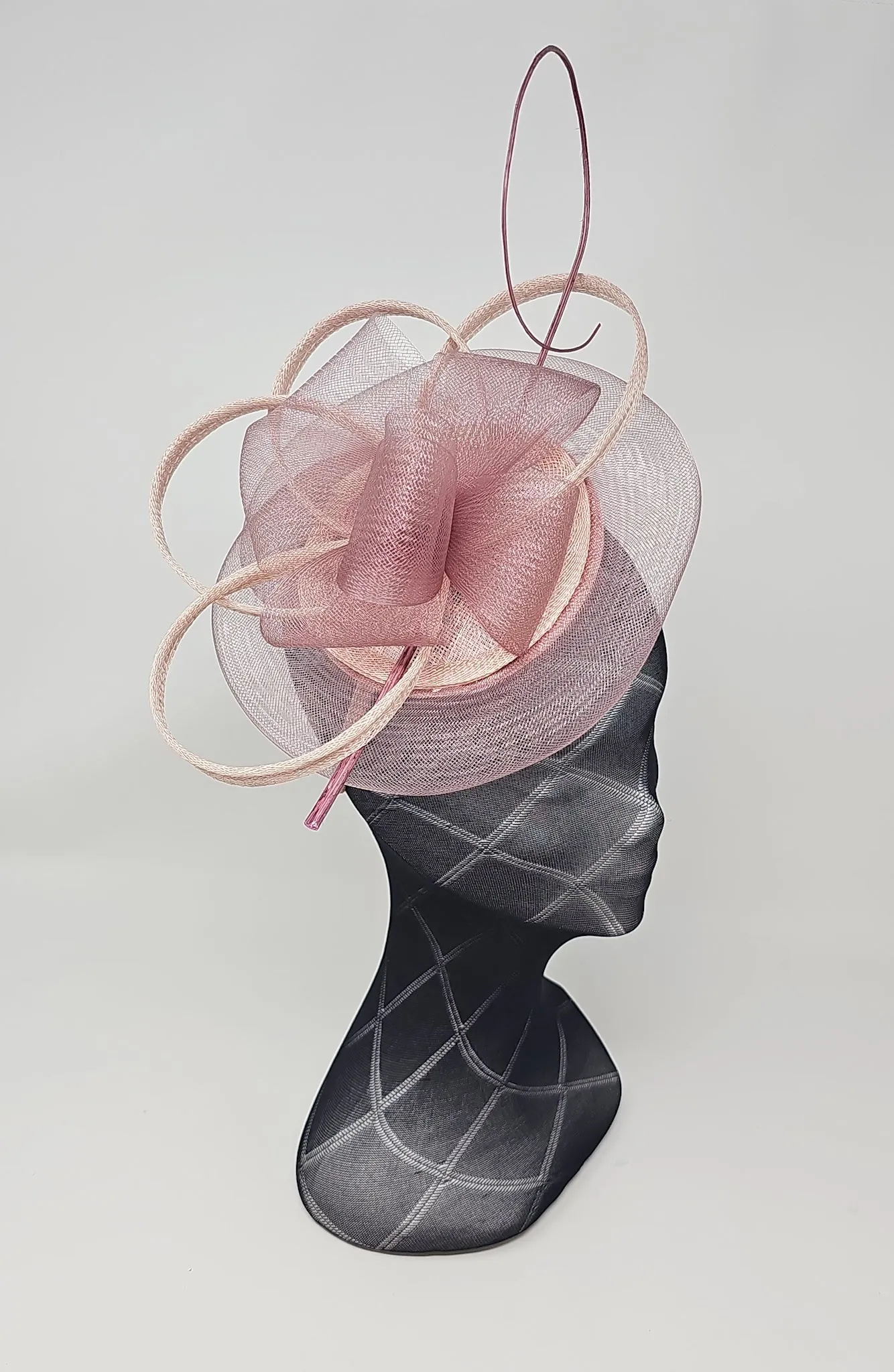 Rose Pink Halo Hairband Fascinator