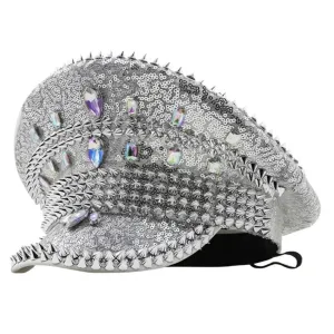 Studs & Sequin Bridal Hens Birthday Festival Hat - Style 2