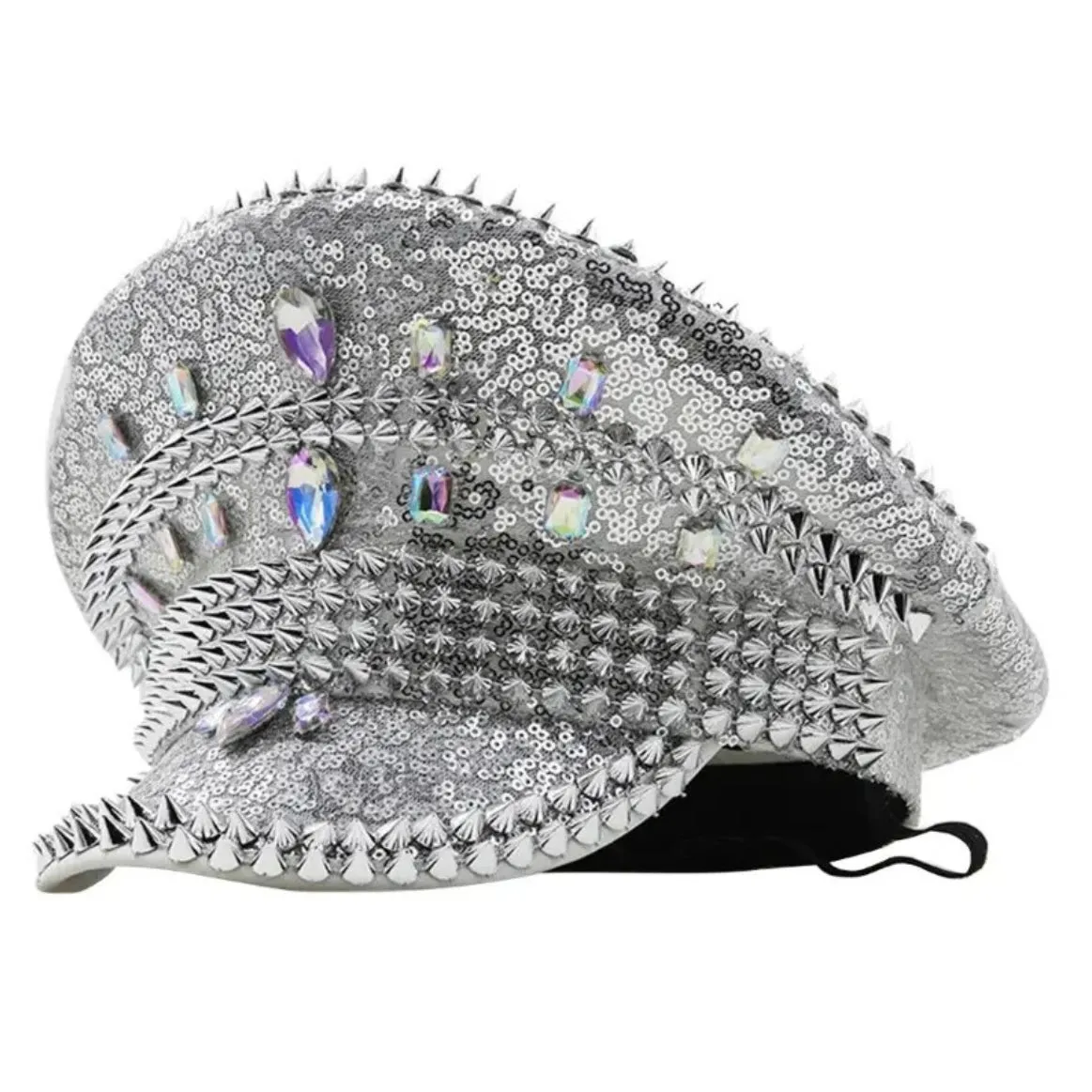 Studs & Sequin Bridal Hens Birthday Festival Hat - Style 2
