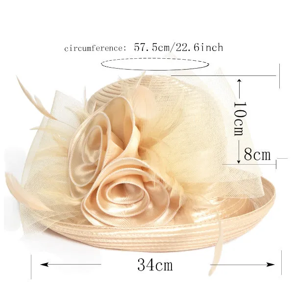 Women Church Kentucky Derby Dress Hats S608