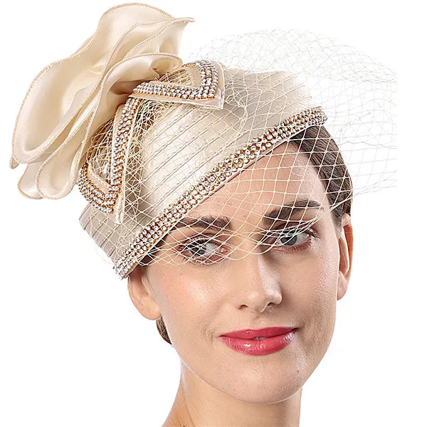 Women Fascinators Hat Church Tea Party Wedding Hat SD711
